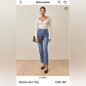 SOLD!!!!!!!!!!!!! Reformation Minnie Knit Top